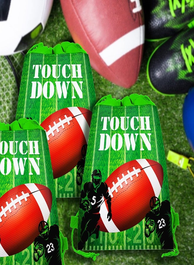 CC HOME 12 Pack Drawstring Bags for Kids Girls Boys Birthday Party Favor Bags, Football Theme Baby Decorations 10.6 x 13.4 inches - Image 5