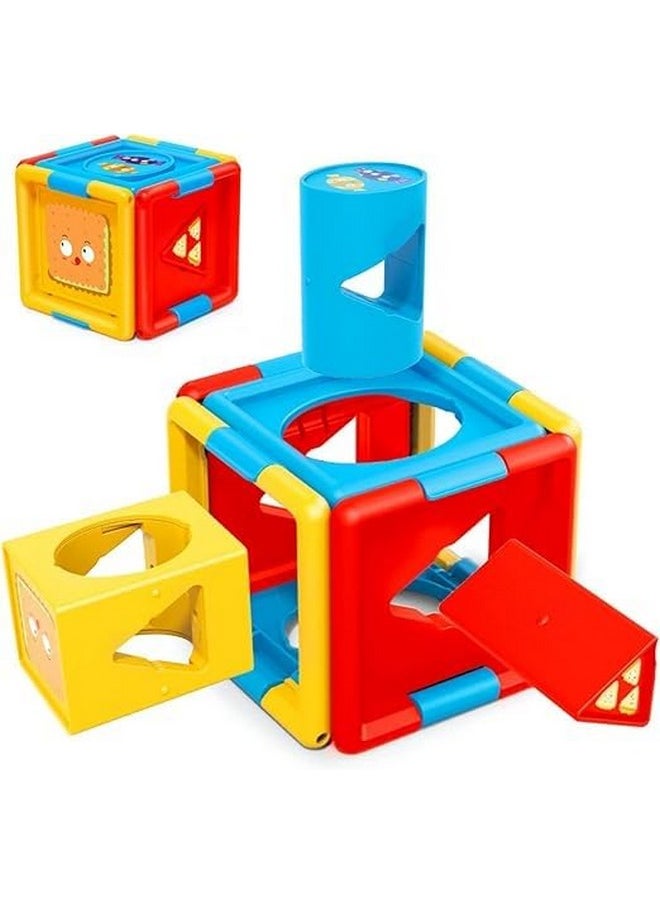 سمارت كرافت مكعب المنطق لأنشطة الأطفال من سمارت كرافت، ألعاب تعليمية تنموية للأطفال بعمر سنة واحدة (متعدد الألوان)  - Image 1