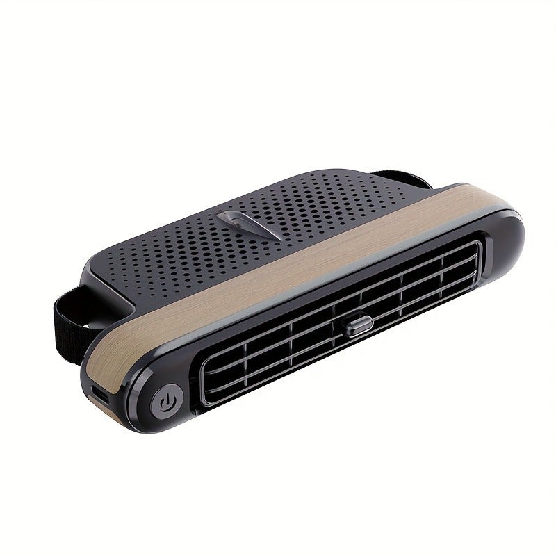 Portable USB Car Seat Cooling Fan with Turbo Design, 3 Speeds, Quiet Operation - Ideal for Vans, Trucks & Cars