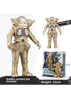 Ultraman Toy Doll Full Series Large Super Large Ultraman Telo Transfiguration Figure Suit Soft Glue Monster-Color:Soft Plastic Monster Golden Ancient Joe★Height 23cm (with Sound Effect)