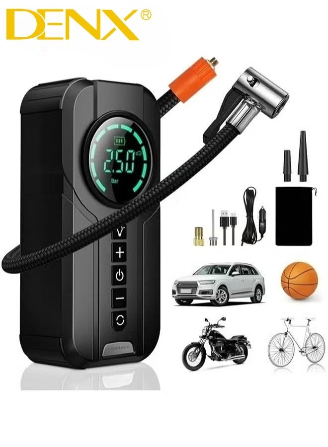 Denx DX414 | 6000 mAh portable car starter battery with built-in air blower - Image 2
