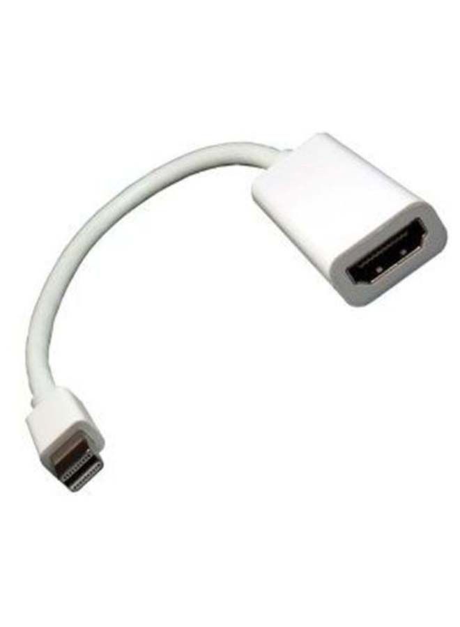 NIBEMINENT Mini Display Port To HDMI Adapter Cable White 