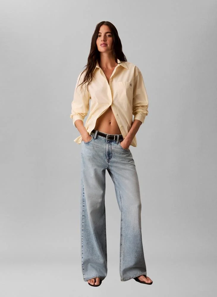 Calvin Klein Jeans  Relaxed Cotton Poplin Shirt for Women | Best Price UAE