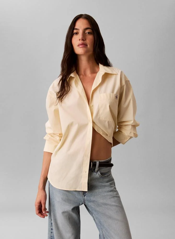 Calvin Klein Jeans Relaxed Cotton Poplin Shirt