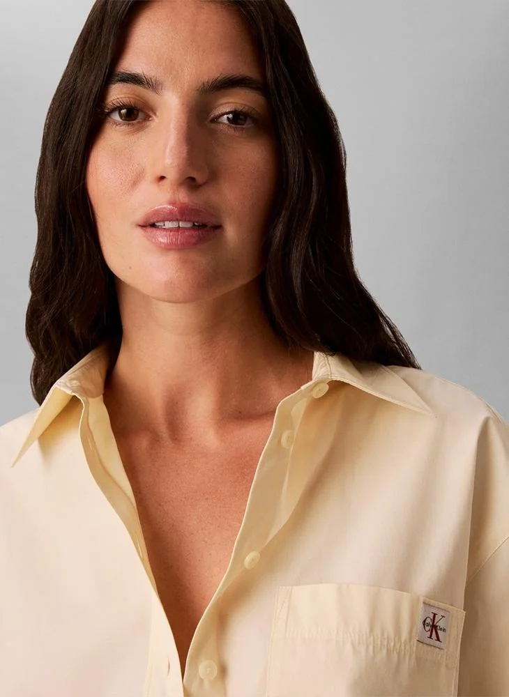 Calvin Klein Jeans  Relaxed Cotton Poplin Shirt for Women | Best Price UAE