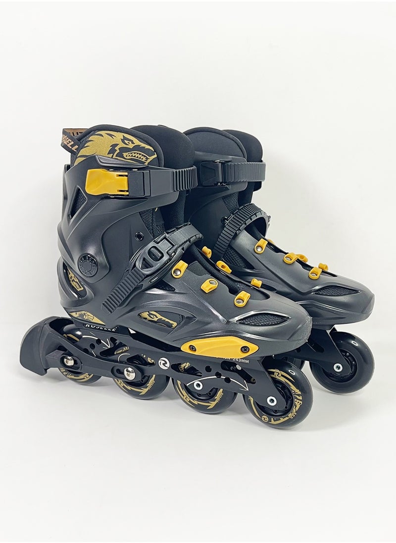 GT-Wheel Inline Skates for Adults Adjustable Speed Skating Shoes with Aluminum Frame & PU Wheels  - Image 1