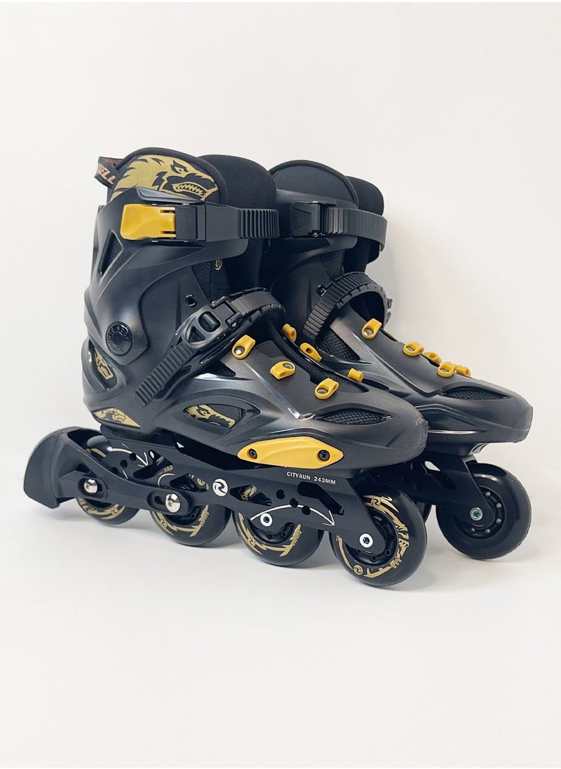 GT-Wheel Inline Skates for Adults Adjustable Speed Skating Shoes with Aluminum Frame & PU Wheels  - Image 3