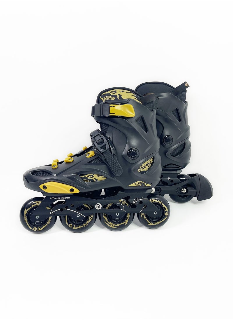 GT-Wheel Inline Skates for Adults Adjustable Speed Skating Shoes with Aluminum Frame & PU Wheels  - Image 5