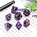 Haxtec DND Dice Set Sharp Edge Resin Dice with Dice Case Purple Black DD Dice for RPG Role Playing Games Compatible with Dungeons and Dragons Gift War Series - Image 4