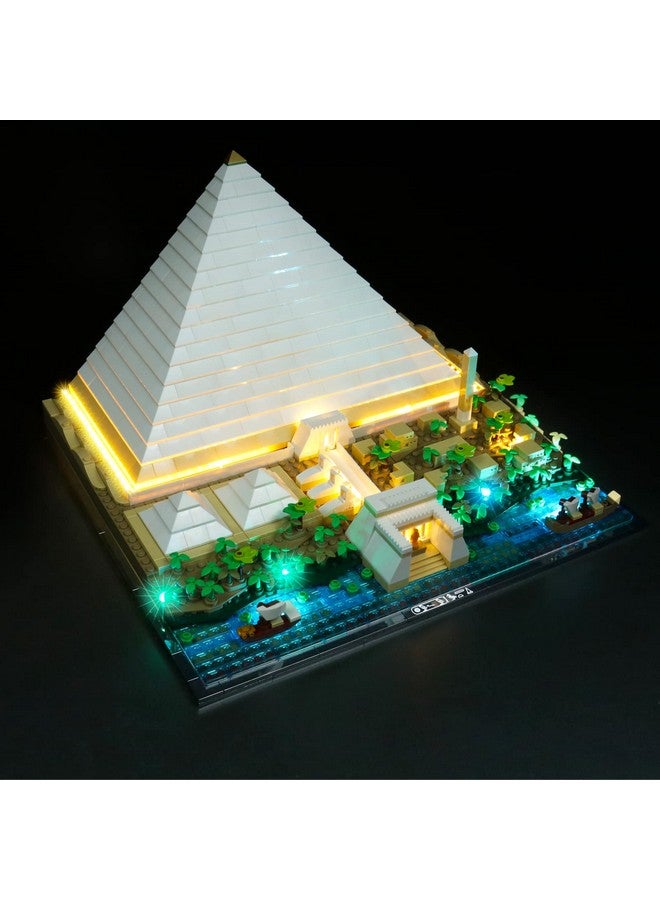 Vonado Led Light Kit For Lego Great Pyramid Of Giza 21058 Lights Set Compatible With Lego Model Building Kit 21058 (No Lego Set) Home Décor Diy Lighting For Lego Architecture Building Blocks - Image 2