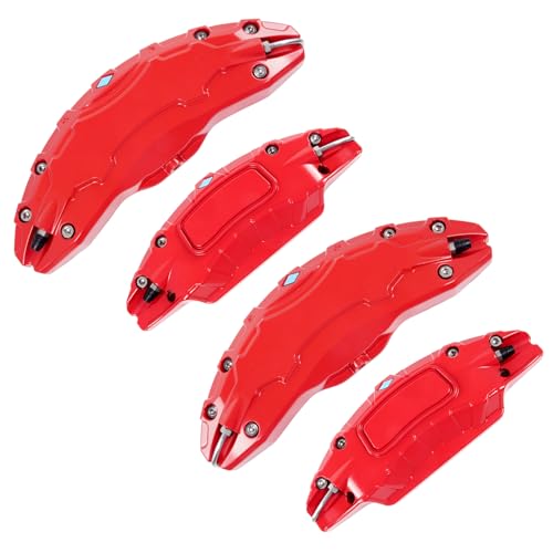 MIKODA Caliper Covers for Tesla model Y 19" 20", 19in 20in Wheel Hub Front and Rear Brake Caliper Covers Compatible with Tesla Model Y 2017-2023 (Red) - Image 1