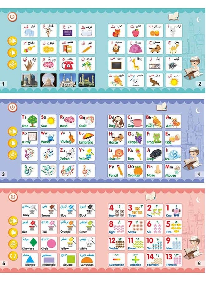 Arabic and English bilingual e-books, early education, smart games, audio books, smart toys, books to help children learn to read, children's reading pens 23.5*2.7*20.5cm - Image 4