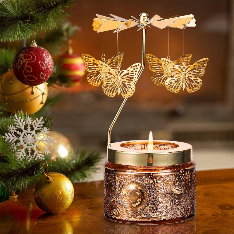 DAISRED Butterfly Gifts for Women, Birthday Gifts for Mom Daughter Sister Wife, Unique Easter Gift for Friend Women, Rotatable Scented Candles Gift for Mothers Day Anniversary Christmas - Image 3