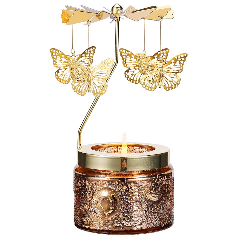 DAISRED Butterfly Gifts for Women, Birthday Gifts for Mom Daughter Sister Wife, Unique Easter Gift for Friend Women, Rotatable Scented Candles Gift for Mothers Day Anniversary Christmas - Image 1