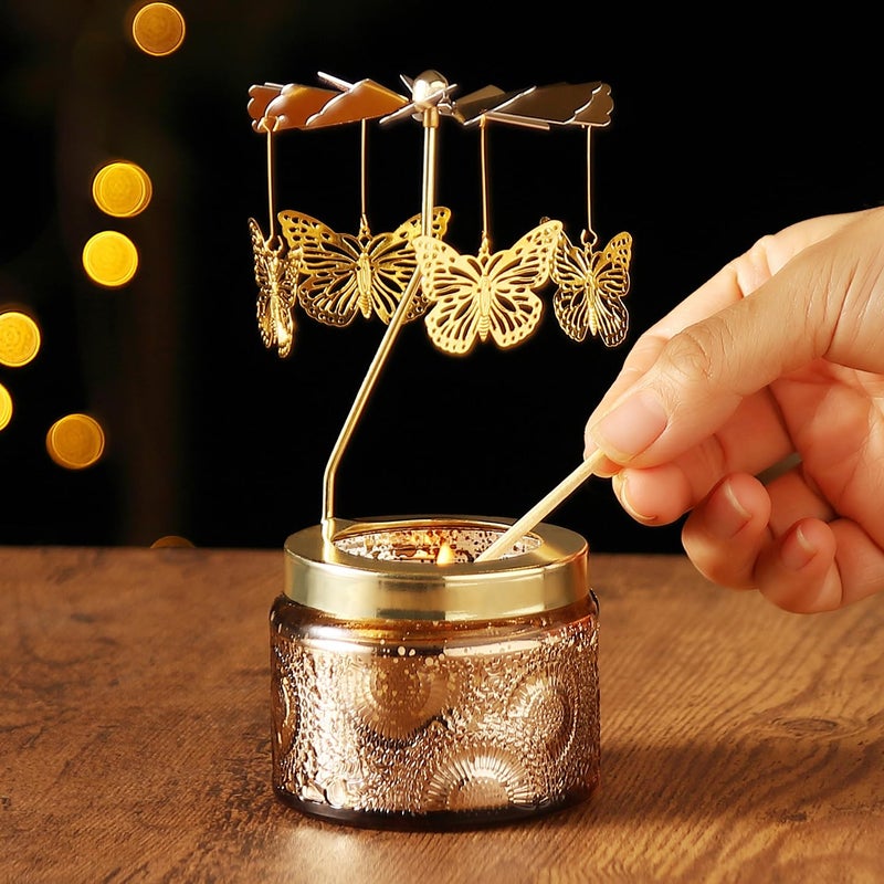 DAISRED Butterfly Gifts for Women, Birthday Gifts for Mom Daughter Sister Wife, Unique Easter Gift for Friend Women, Rotatable Scented Candles Gift for Mothers Day Anniversary Christmas - Image 2