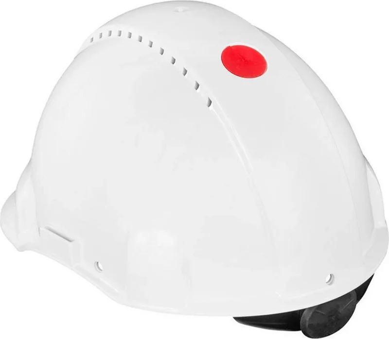 ثري ام ™ G3000NUV-VI Hard Hat, Uvicator, Latch, Ventilated, Plastic Sweatband Helmet / White