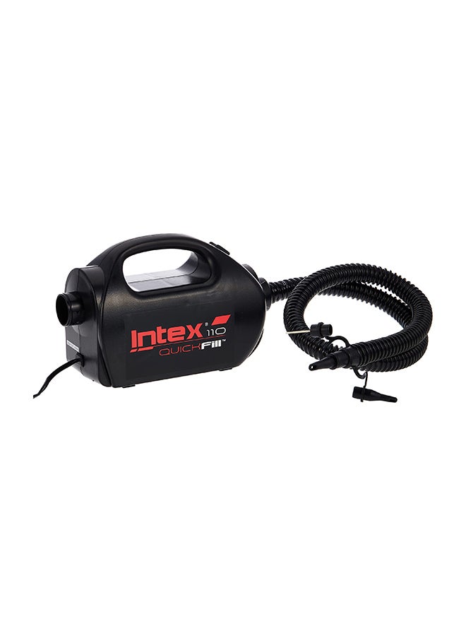 INTEX Quick-Fill High Pressure Electric Pump - Black 24.5x11x18cm - Image 1