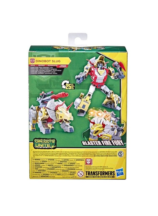 TRANSFORMERS - Bumblebee Cyberverse Adventures Toys Deluxe Class Dinobot Slug Action Figure Blaster Fire Fury Action Attack 5 Inch - Image 1