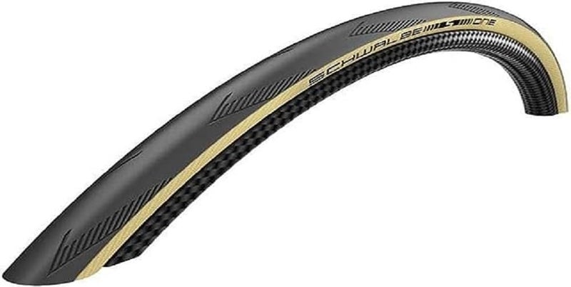 Schwalbe - One Race and Road Tubeless Folding Bike Tire | 700 x 25 | Performance Line, Addix Race | Black/Tan - Image 1