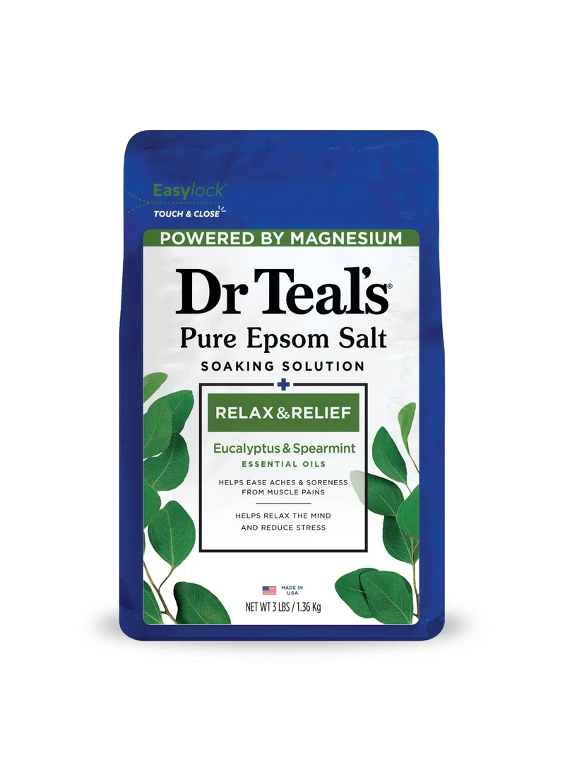 دكتور تيل Dr Teal's Epsom Bath Salt - Eucalyptus&Spearmint 1.36Kg