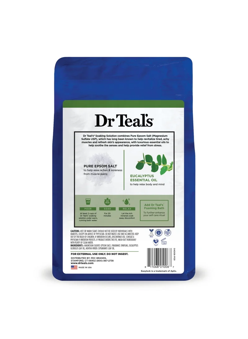 دكتور تيل Dr Teal's Epsom Bath Salt - Eucalyptus&Spearmint 1.36Kg