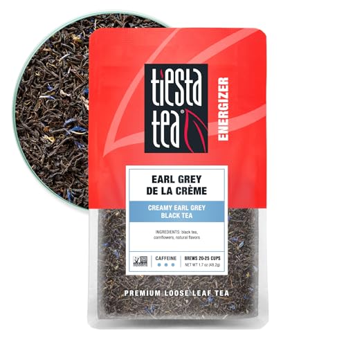 Tiesta Tea - Earl Grey de la Crème, Premium Loose Leaf Tea Blends, Caffeinated Black, Make Hot or Iced & Brews Up to 25 Cups - 1.7 Ounce Resealable Pouch - Image 1