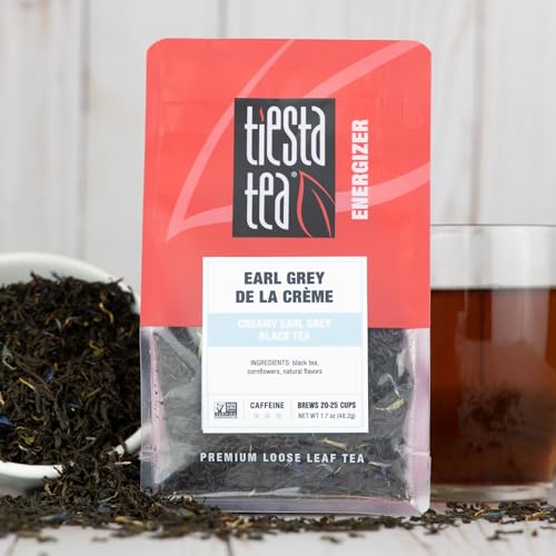 Tiesta Tea - Earl Grey de la Crème, Premium Loose Leaf Tea Blends, Caffeinated Black, Make Hot or Iced & Brews Up to 25 Cups - 1.7 Ounce Resealable Pouch - Image 2