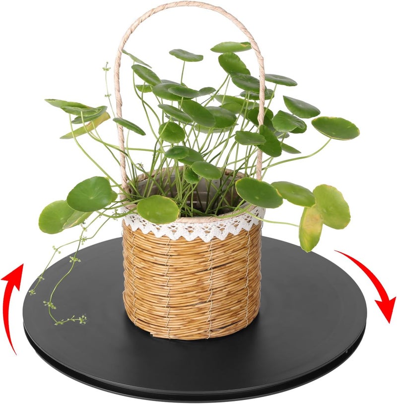 HSTECH 14 Inch Heavy Duty Rotating Swivel Stand - Lazy Susan with Steel Ball Bearings for Model Base/Rotating Plants/Crafts Stand Monitor/TV/Monitors/Potted Plants (360˚ Rotation) - Image 4