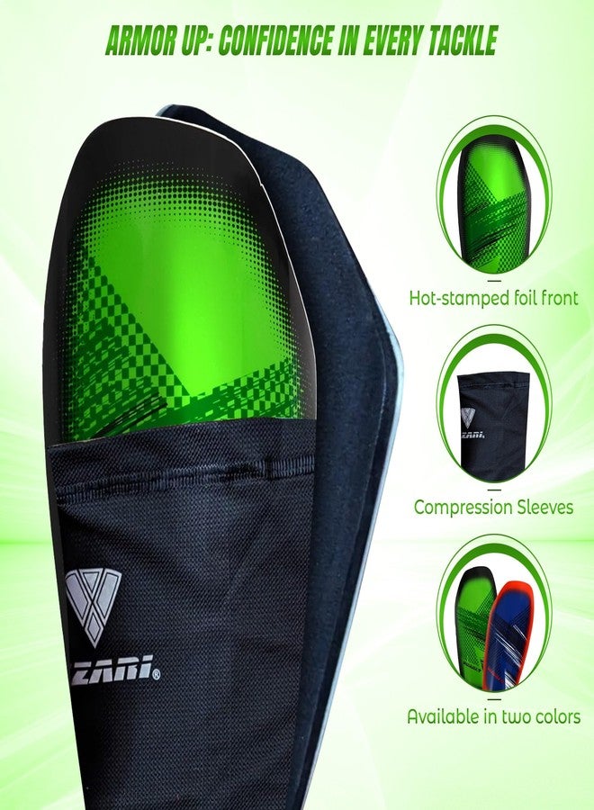 Vizari Slip in Soccer Shin Guards for Adults, Youth & Big Kids – Lightweight, Durable Unisex Soccer Shinguards for Men & Women - Image 2