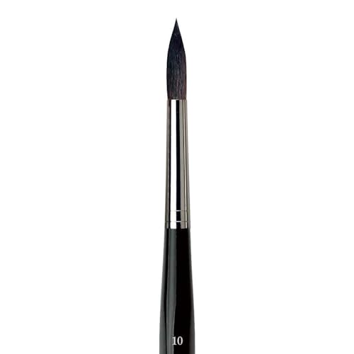 da Vinci 5598-10 Watercolor Series 5598 Casaneo Paint Brush, Round New Wave Syntheticsl, Size 10 - Image 2