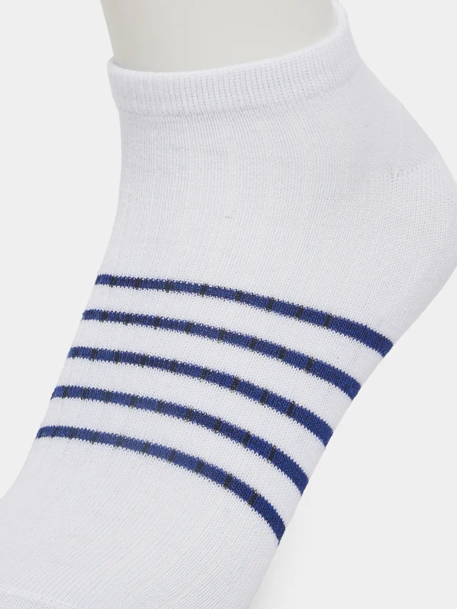 Styli  Styli Pack of 5 - Striped Detail Ankle Socks  | Best Price UAE