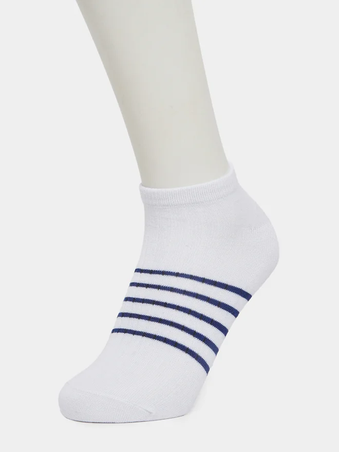 Styli  Styli Pack of 5 - Striped Detail Ankle Socks  | Best Price UAE
