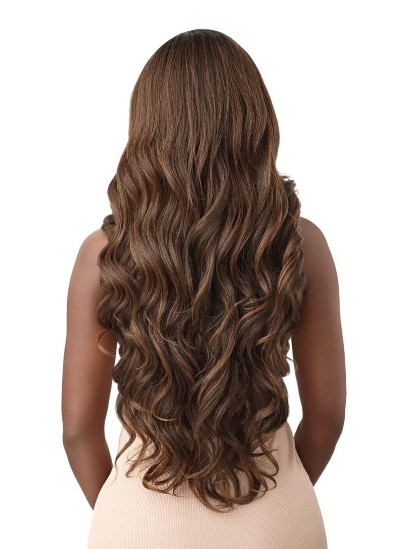 Estelle Outre Lace Front Natural Baby Hairs HD Transparent 28 Inches Color No 1B - Image 5