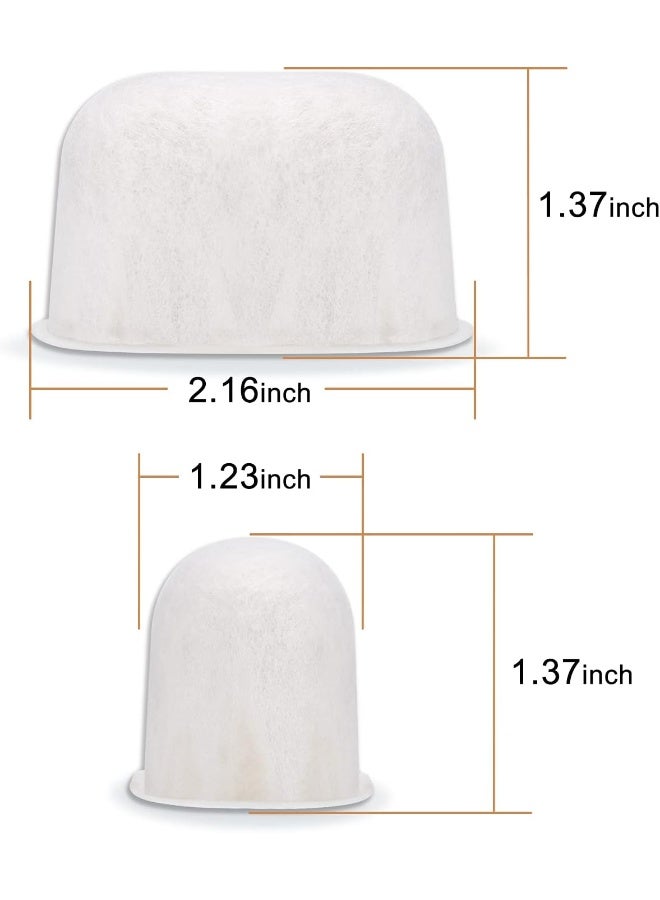 Geesta Premium 6-Pack Water Filters For Replacement Breville Bwf100 With Ion Exchange Resin Inside, White  - Image 1