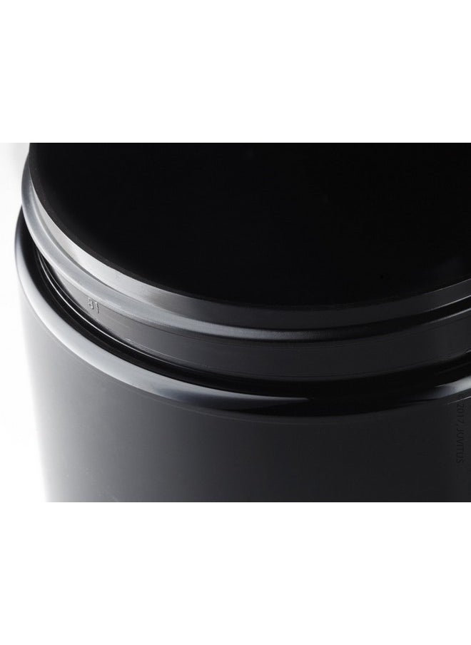 JUVITUS Black Pet Plastic (Bpa Free) Refillable Low Profile Jar8 Oz (12 Pack)  - Image 5