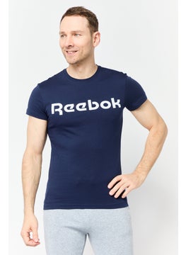 Reebok Men Sportswear Fit Short Sleeve Outdoor T-Shirts, Navy blue  - Image 1
