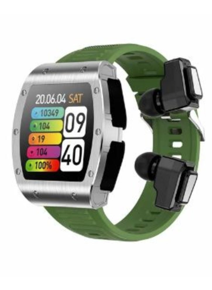 AROAQ - JM09 TWS Smart Watch Wireless Earphones 2 in 1 Bluetooth Call Earphones Music Playing Sports Fitness - Image 1