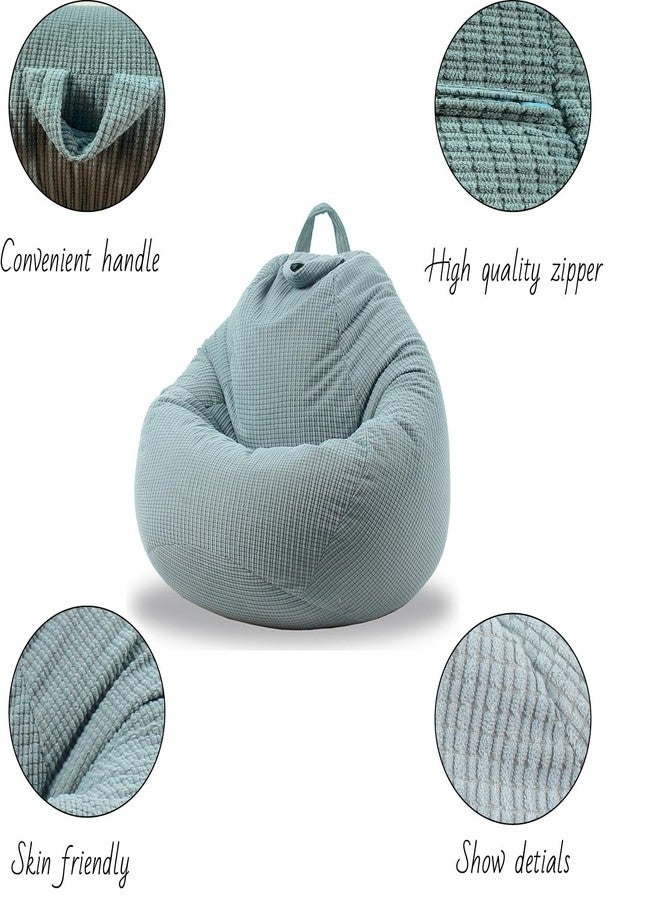 ENBAOHUI 3 Ft Bean Bag Chair Cover (No Filler) Stuffed Animal Storage Bean Bag Cover for Pets Dogs/Cats Bed Corduroy Stuffed for Organizing Plush Toys - Image 4