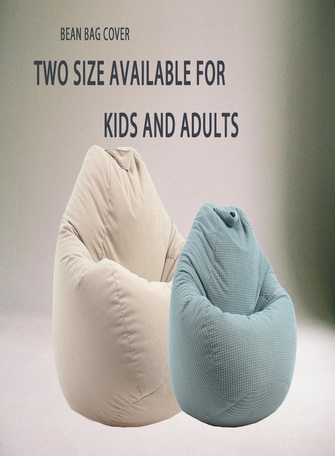ENBAOHUI 3 Ft Bean Bag Chair Cover (No Filler) Stuffed Animal Storage Bean Bag Cover for Pets Dogs/Cats Bed Corduroy Stuffed for Organizing Plush Toys - Image 5