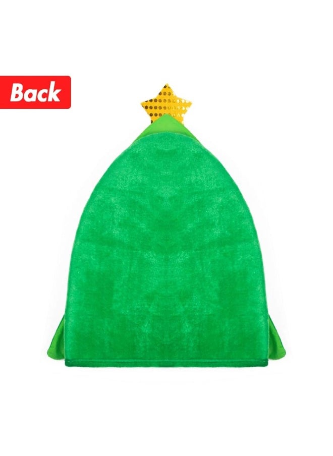 DomeStar - DomeStar Christmas Tree Hat with 7PCS Ornaments, Funny Christmas Hat, Novelty Santa Hat Crazy Hats Christmas Party Hat Dress Up Celebrations - Image 1