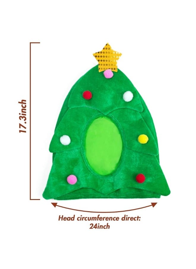 DomeStar - DomeStar Christmas Tree Hat with 7PCS Ornaments, Funny Christmas Hat, Novelty Santa Hat Crazy Hats Christmas Party Hat Dress Up Celebrations - Image 1
