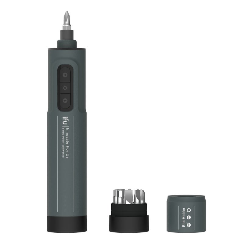مجموعة مفك براغي كهربائي ليثيوم محمولة iFu BS1 Plus مع 3 مصابيح LED - مجموعة أدوات إصلاح مفكات براغي لاسلكية صغيرة قابلة لإعادة الشحن للأجهزة الإلكترونية/الهواتف المحمولة/الأجهزة المحمولة/الساعات ⁄ الورشات (ملاحظة: كلمة "Wa" في نهاية النص الأجنبي غير مكتملة، تم ترجمتها بناءً على الاحتمالات الأكثر شيوعية) - Image 1
