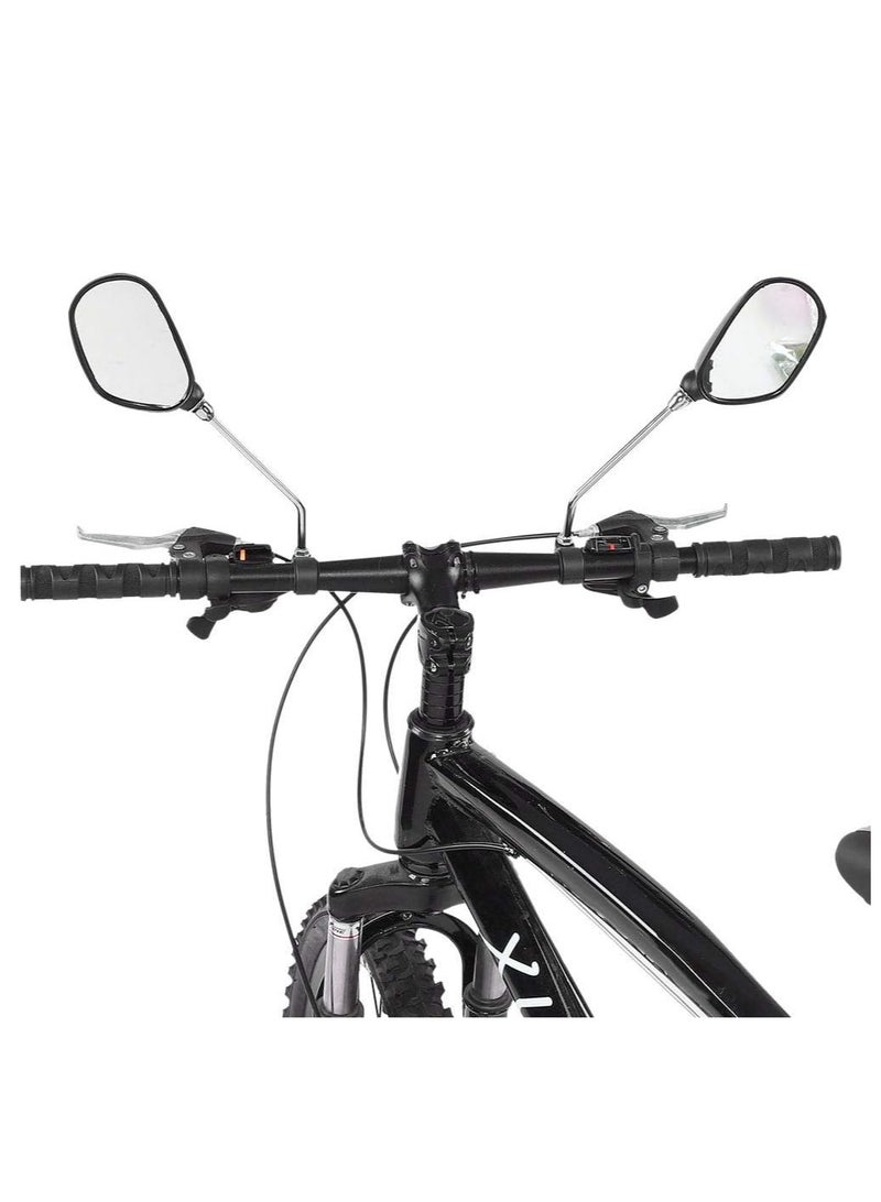 cyleto Bike Mirrors for Handlebars, 2 Pcs 360° Adjustable Rotatable Bike Mirror, Wide Angle Safe Shockproof Bike Mirrors Road, Bike Handlebar Rearview Mirror for Mountain Road Adult Bike, Ebike  - Image 2