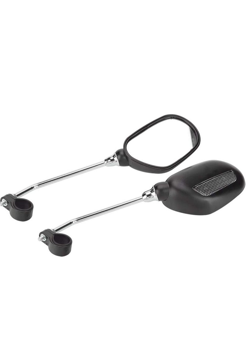 cyleto Bike Mirrors for Handlebars, 2 Pcs 360° Adjustable Rotatable Bike Mirror, Wide Angle Safe Shockproof Bike Mirrors Road, Bike Handlebar Rearview Mirror for Mountain Road Adult Bike, Ebike  - Image 5