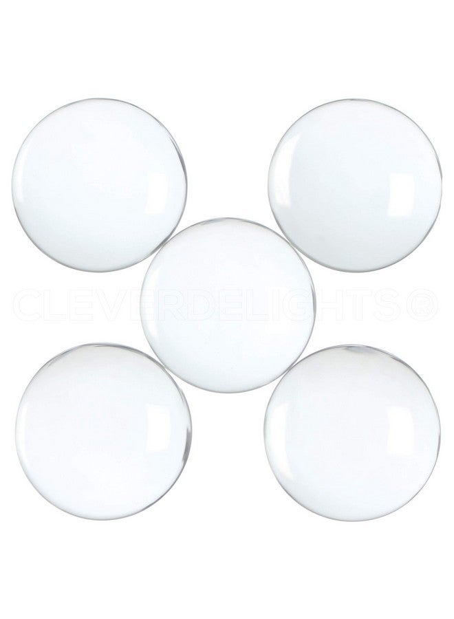 CleverDelights 40Mm (1 9/16) Round Glass Cabochons 5 Pack - Image 1
