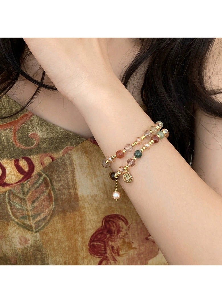 Goolsky Colorful Beaded Bracelet for Women – Y2K Aesthetic Boho Handmade Friendship Jewelry - Image 1