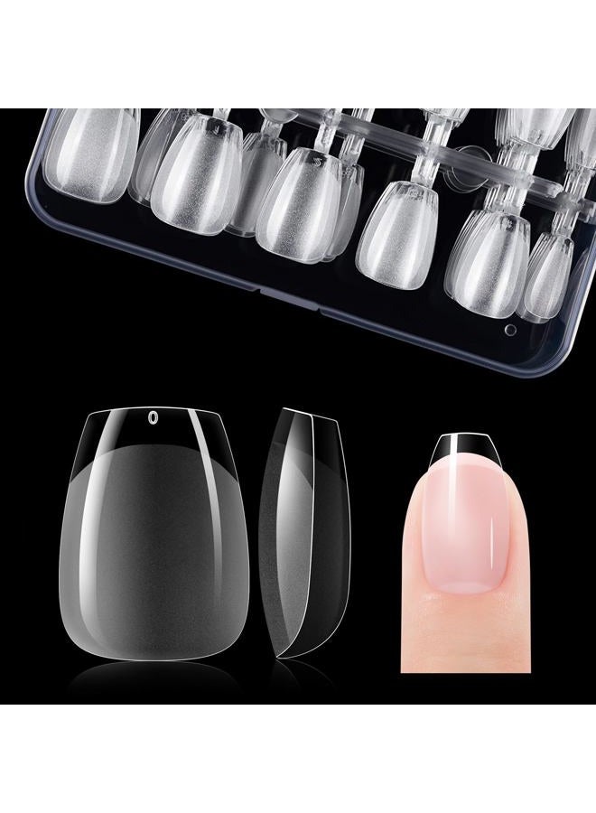 Gelike ec Nail Tips- Gel Nail Tips Extra Short Coffin Nail Tip Full Cover 120PCS 12 Sizes, Extra Short Coffin - Gift for Valentine's Day - Image 1