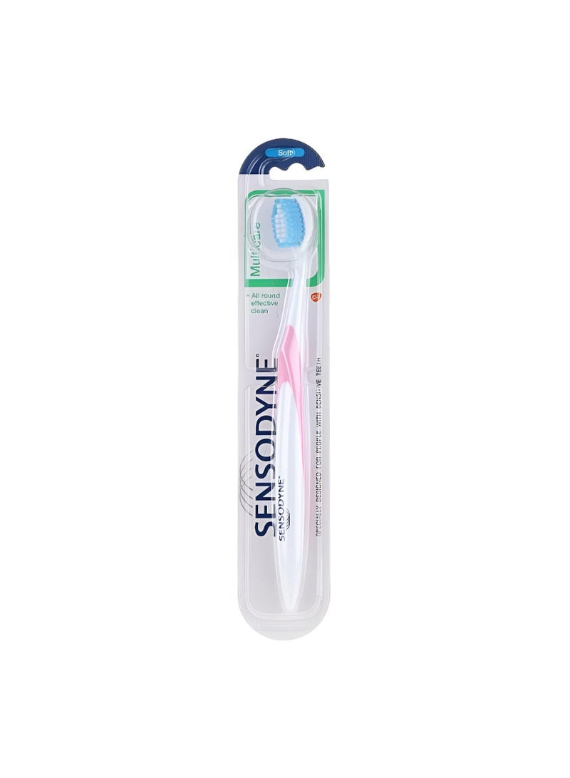 Sensodyne Multi Care Toothbrush For Sensitive Teeth Soft Pink