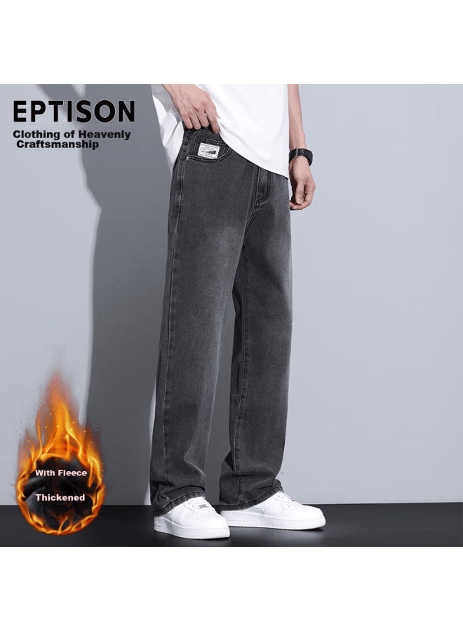 EPTISON Yipintiancheng [high Street Wide-leg] Men's Jeans,   Style, Versatile Loose Straight-leg Youth Pants For Me - Image 3