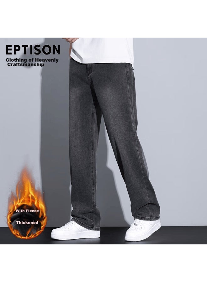 EPTISON Yipintiancheng [high Street Wide-leg] Men's Jeans,   Style, Versatile Loose Straight-leg Youth Pants For Me - Image 2